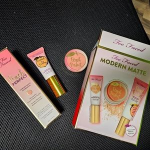 Too faced NIB Modern Matte Peach Foundation Set Cloud